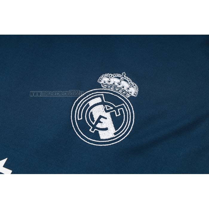 Tuta da Track del Real Madrid Manga Corta 2023-2024 Blu